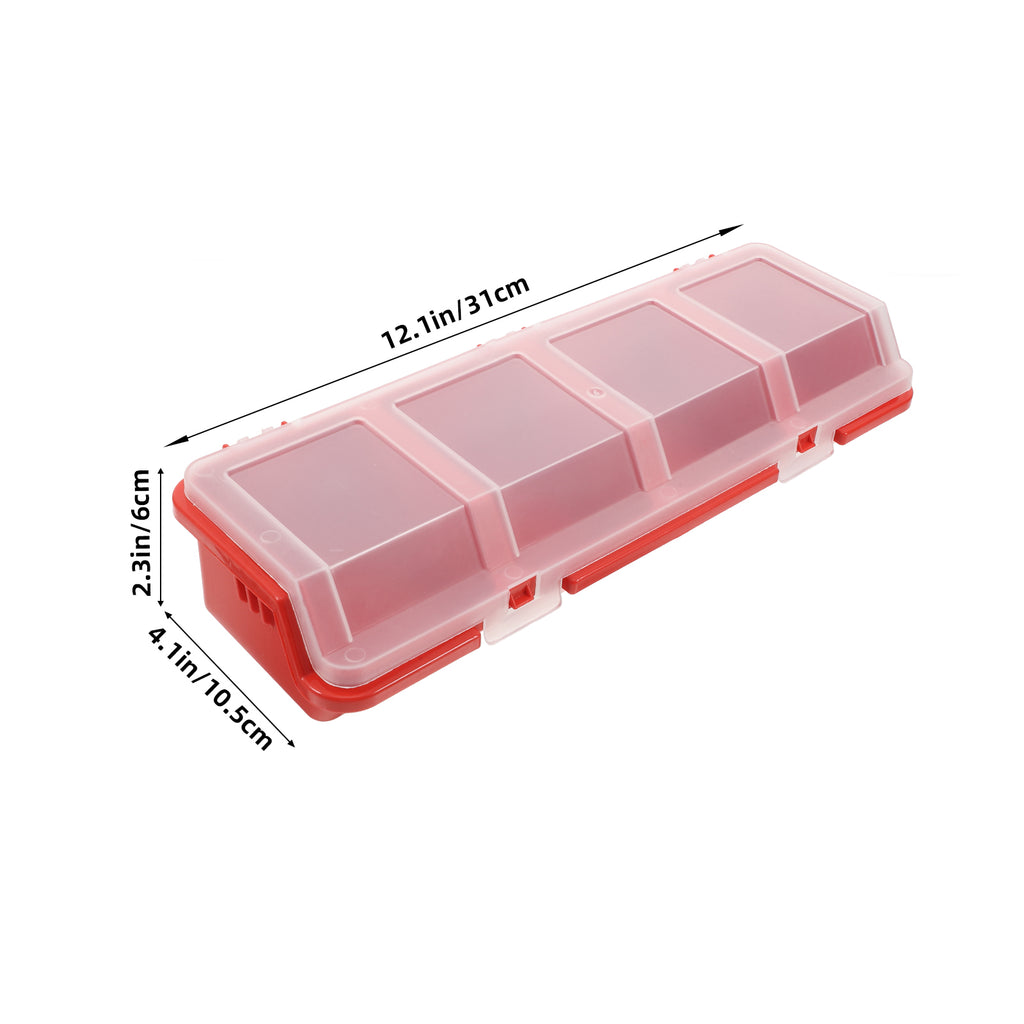 2 Pcs Screw and Nail Organizers Storage Parts Box S55996