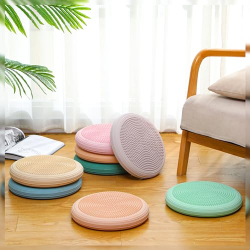 8 Pcs Inflated Wobble Cushion with Needle Pump J1973
