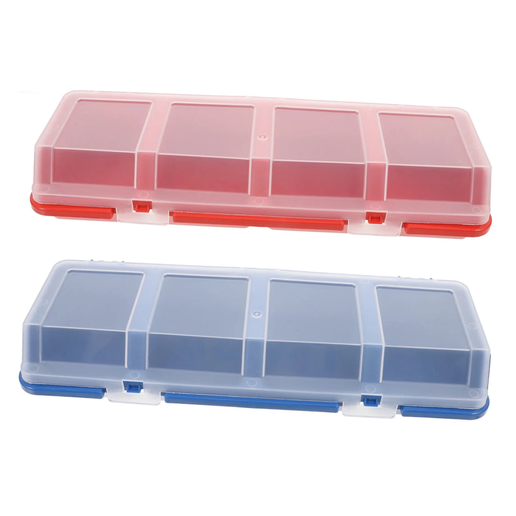 2 Pcs Screw and Nail Organizers Storage Parts Box S55996