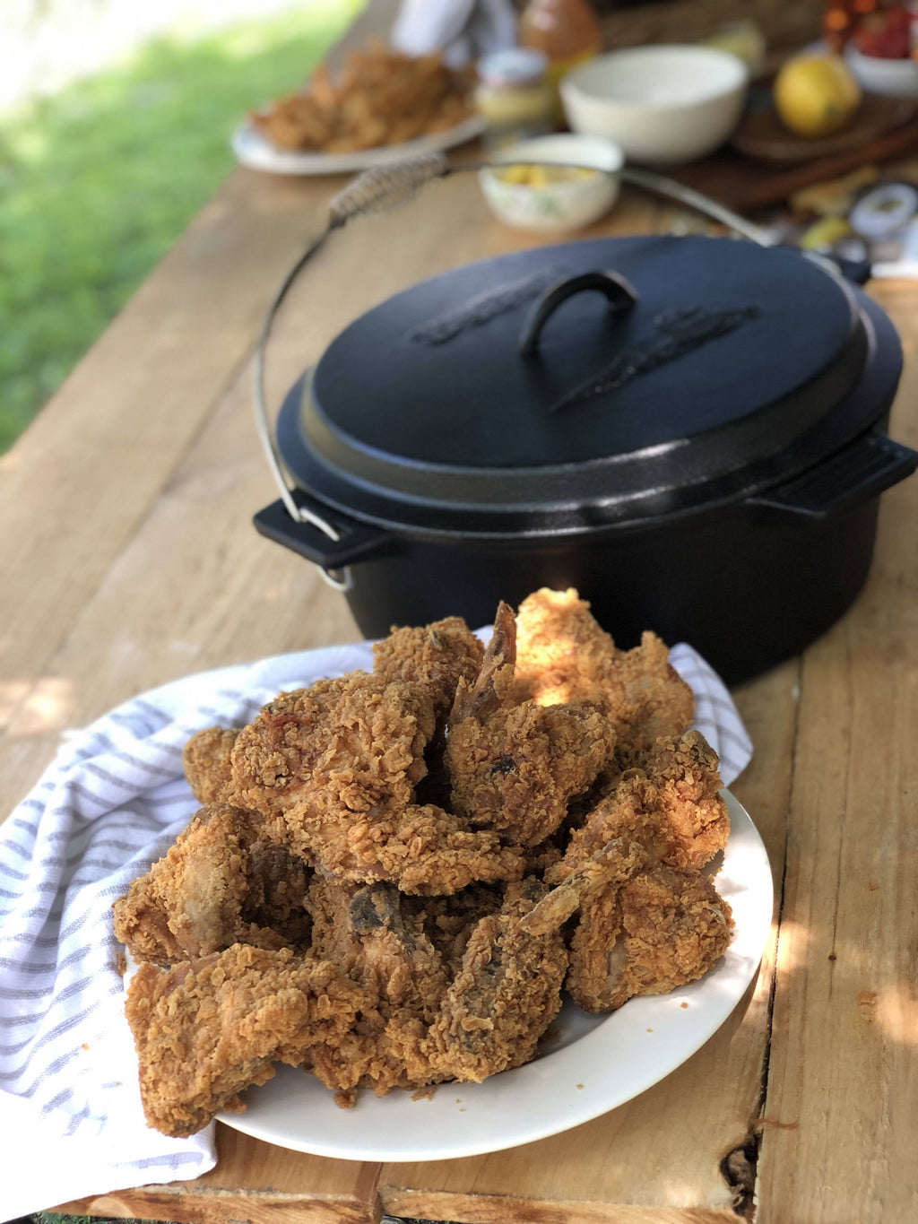 Cast Iron Chicken Fryer with Dutch Oven Lid, 10 Quart J103740