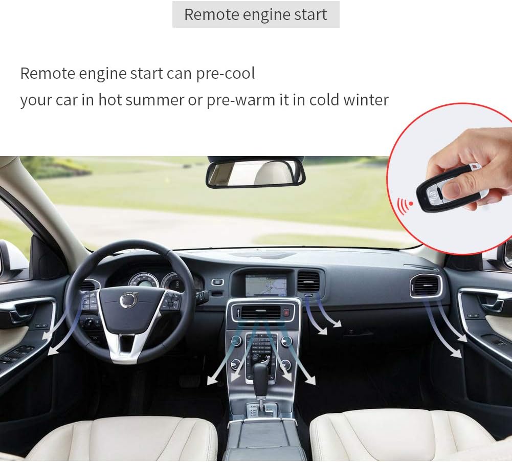 Rolling Code Car Alarm System with Keyless Entry Push Start N91878