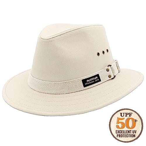 Canvas Safari Sun Hat, 2 1/2" Brim, UPF 50+ O893802