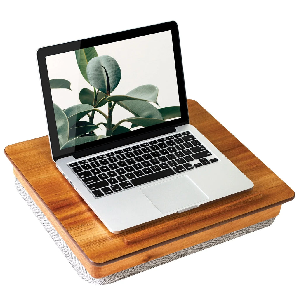 Natural Acacia Wood Lap Desk with Storage D883061