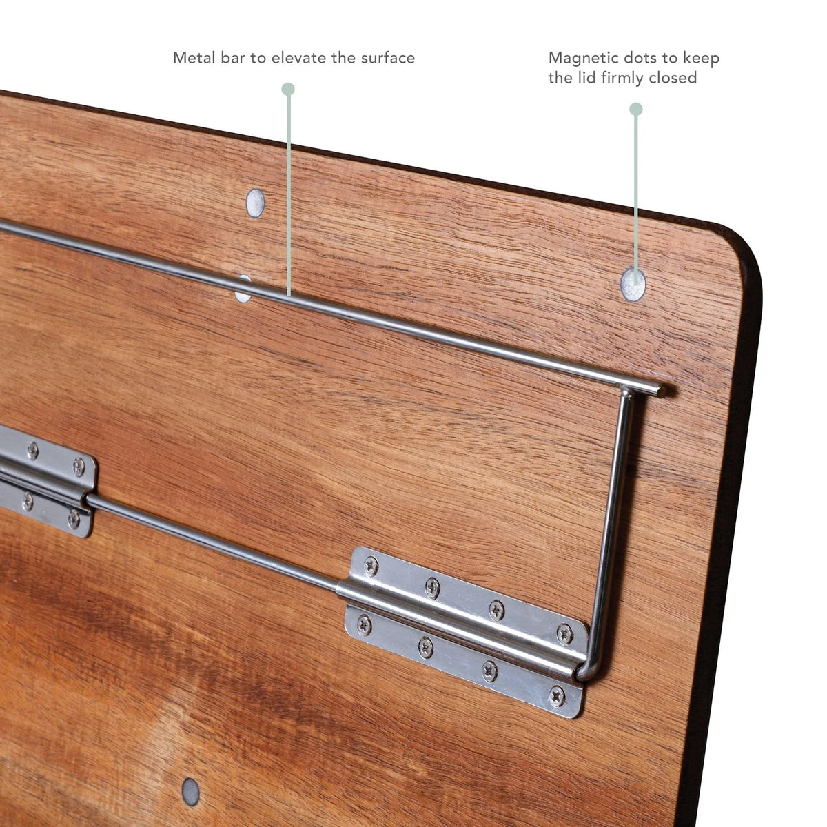 Natural Acacia Wood Lap Desk with Storage D883061