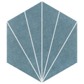 Aster Hex Azul Encaustic Porcelain Floor and Wall Tile N322