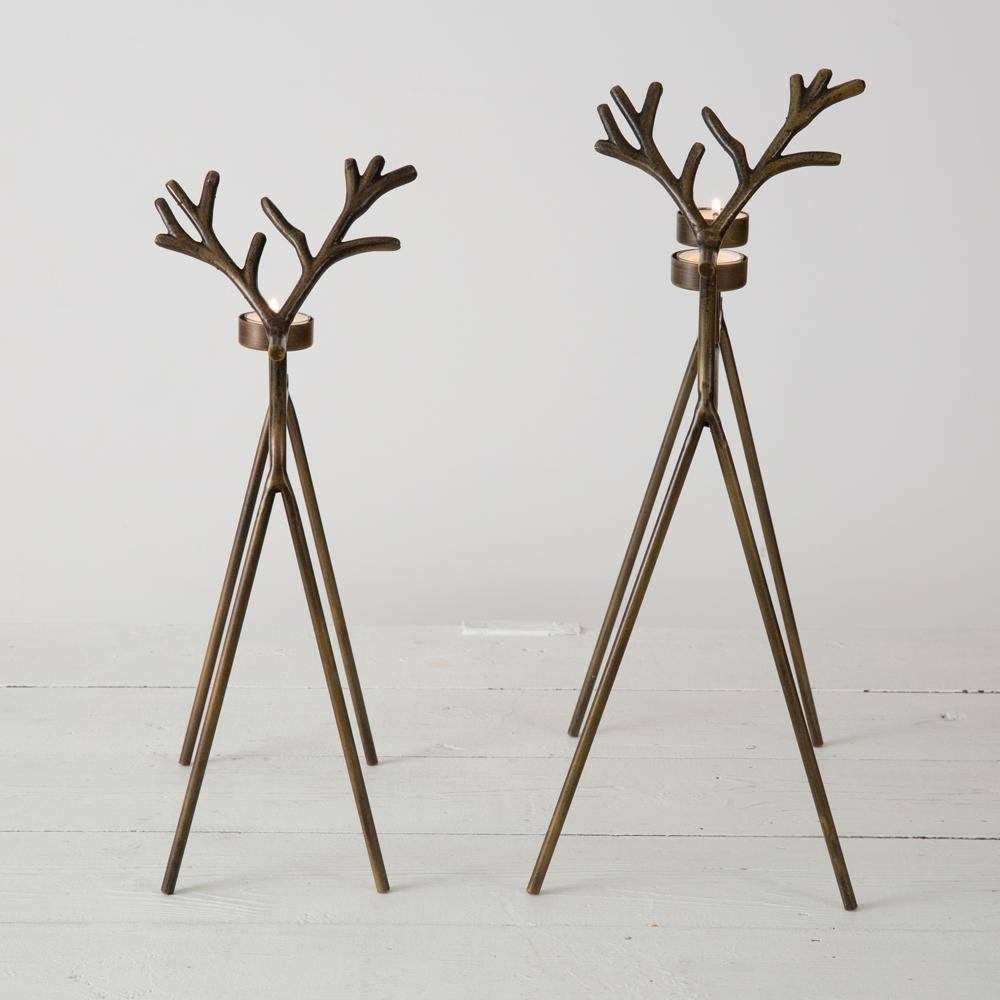 Reindeer Tealight Candle Holders H576