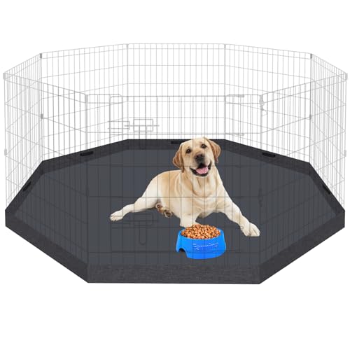 Black 8 Panel 24 Inch Pet Playpen A56281