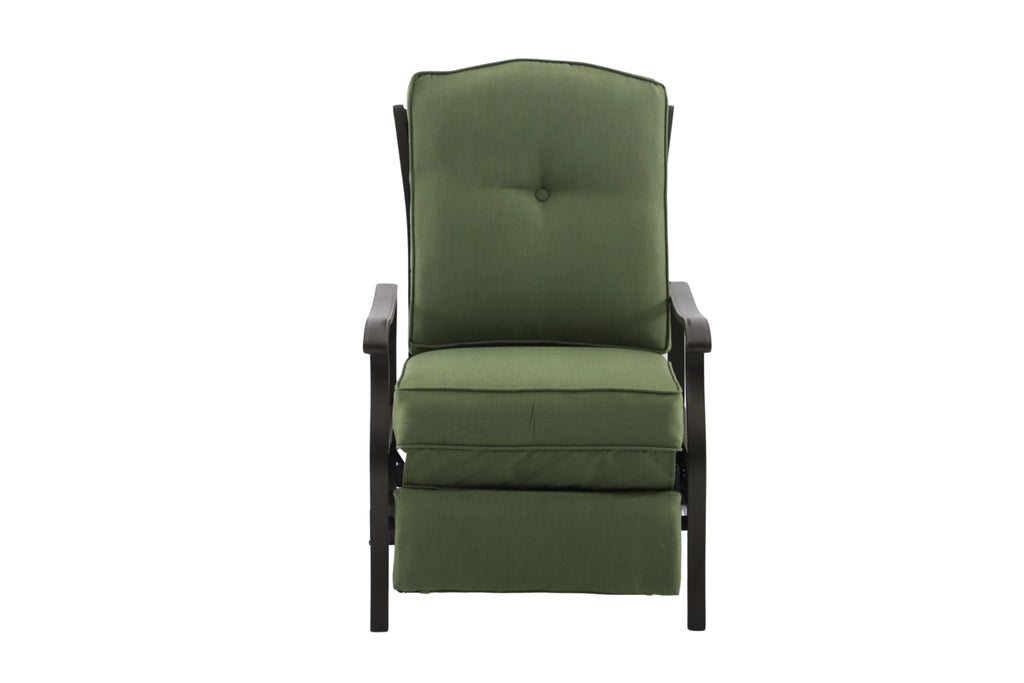Green Steel Outdoor Recliner L9706