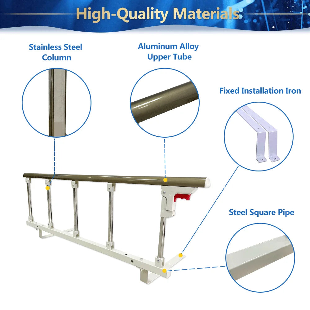 Champagne Bedside Support Rail M162
