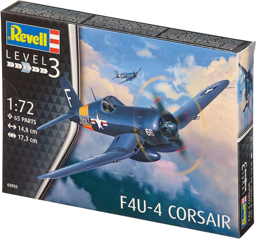14.8 cm length 17.3 cm spanwidth F4U-4 Corsair Model Kit P480