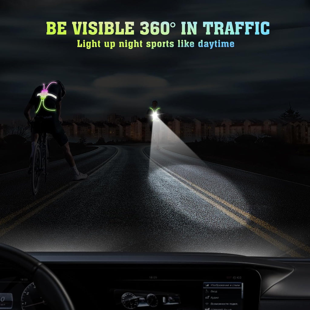 7 Lights Colors Rechargeable LED Reflective Vest V1421