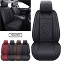 Waterproof Faux Leather Car Front Seat Covers 2 PCS Black S103