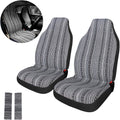 Colorful 4pc Front Seat Covers with Seat-Belt Pad Protectors Q561