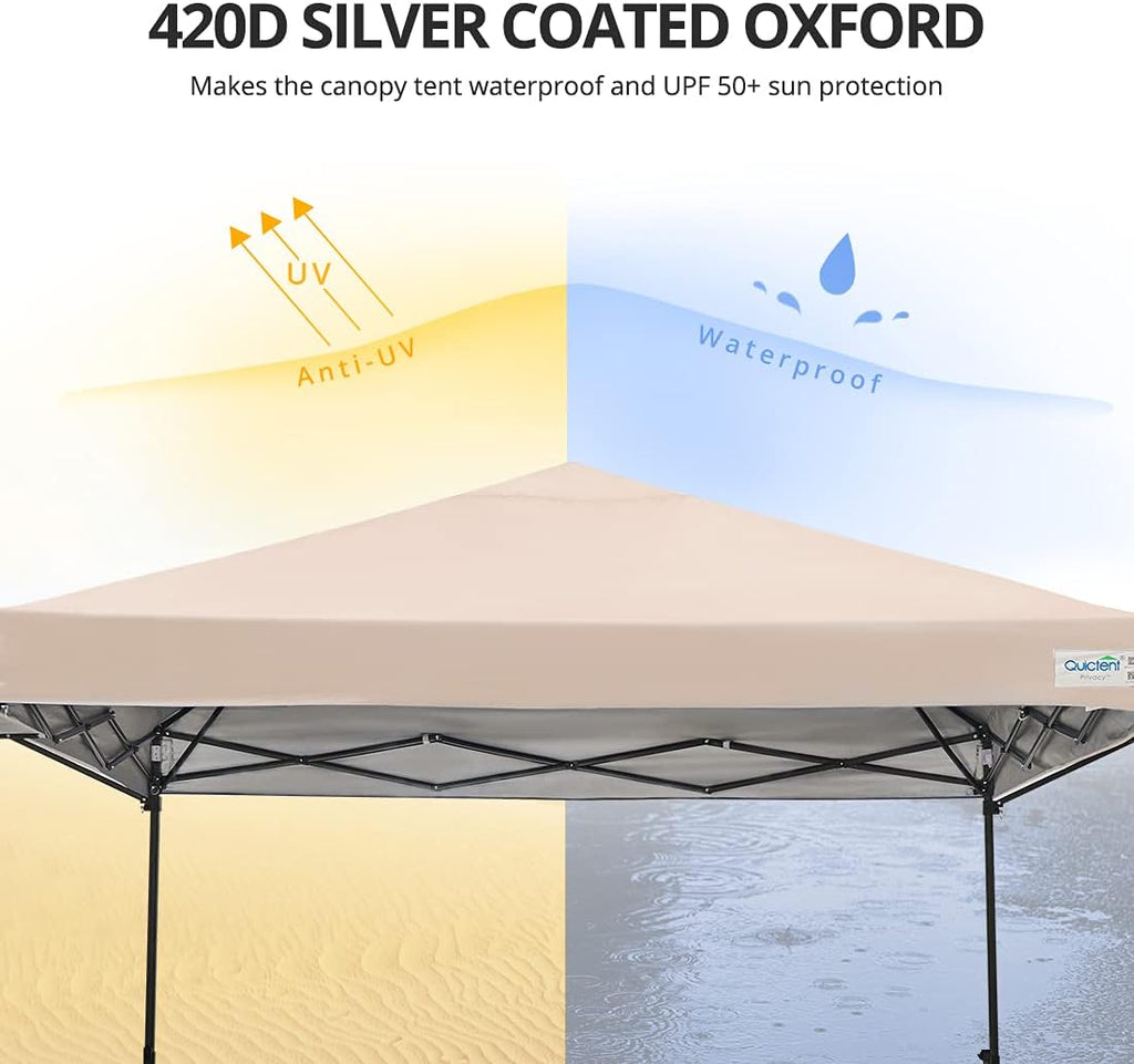 10x15.7 ft Pop up Canopy Tent with Wheeled Bag Q374