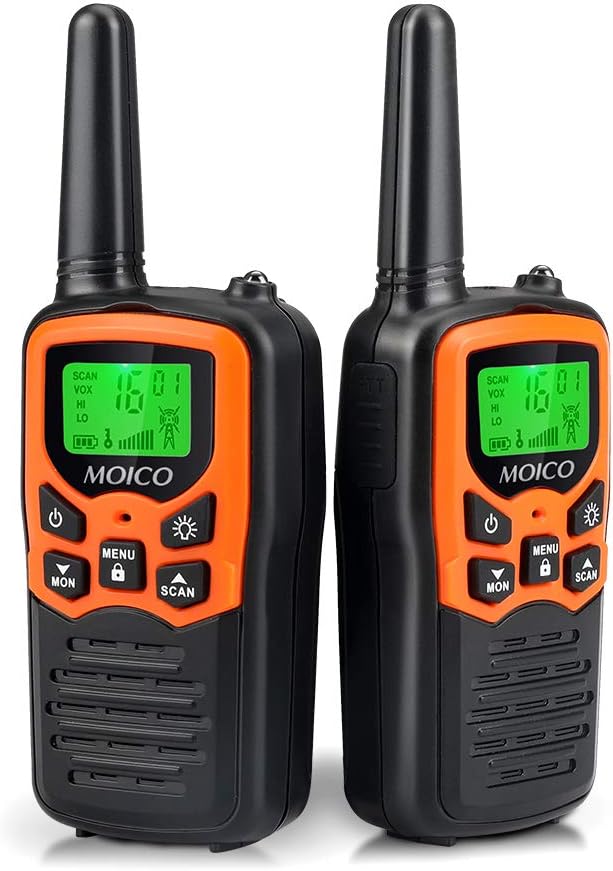 Long Range Walkie Talkies with 22 FRS Channels Orange 2 Pack J877