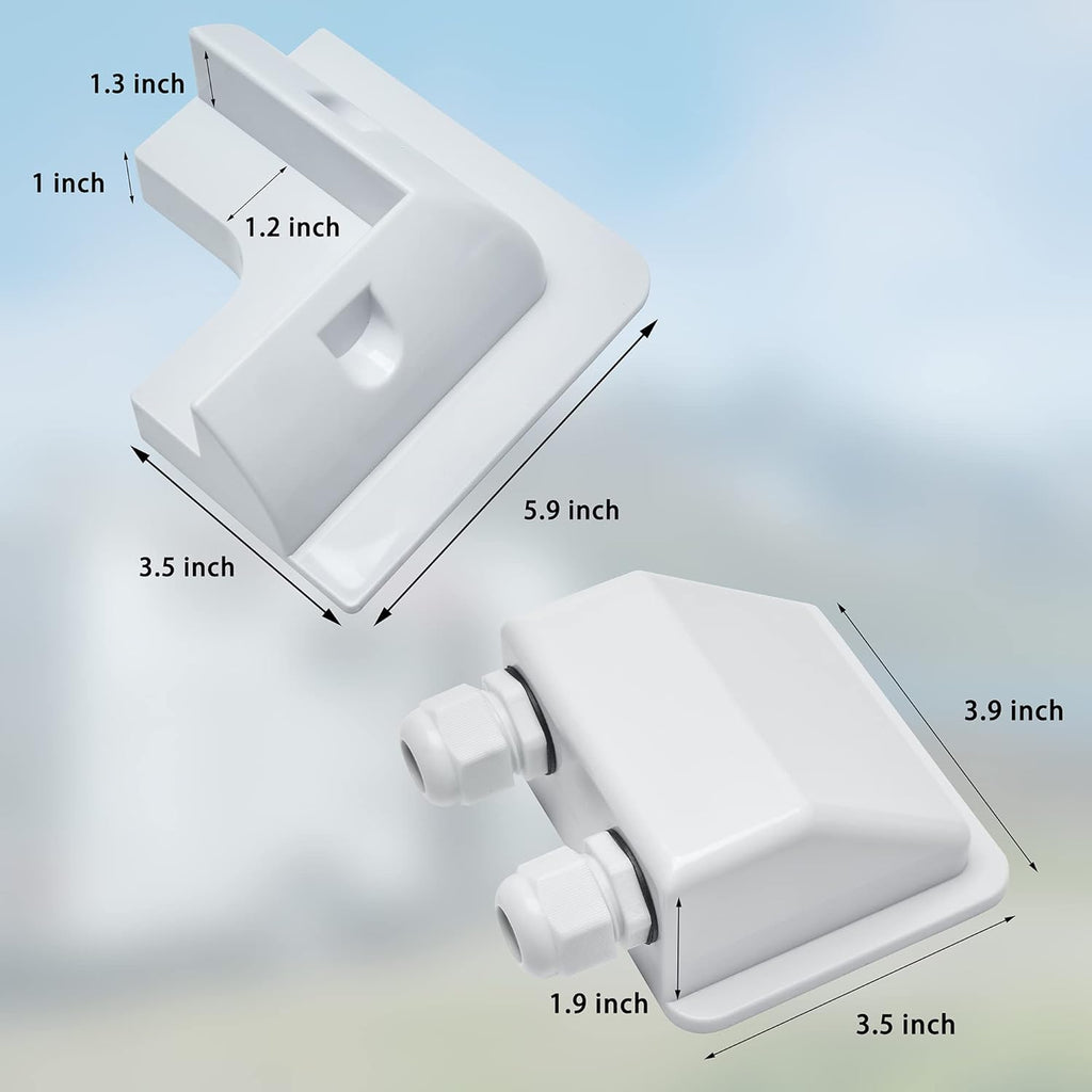 Solar Panel Mounting Bracket ABS Corner Brackets Pack of 2 T96970