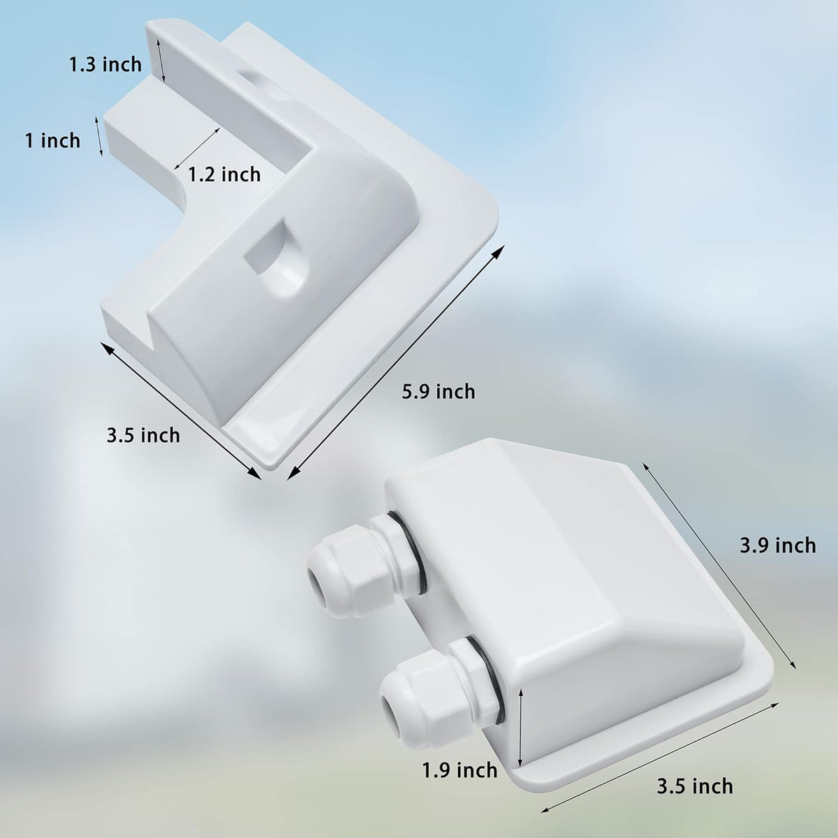 Solar Panel Mounting Bracket ABS Corner Brackets Pack of 2 T96970