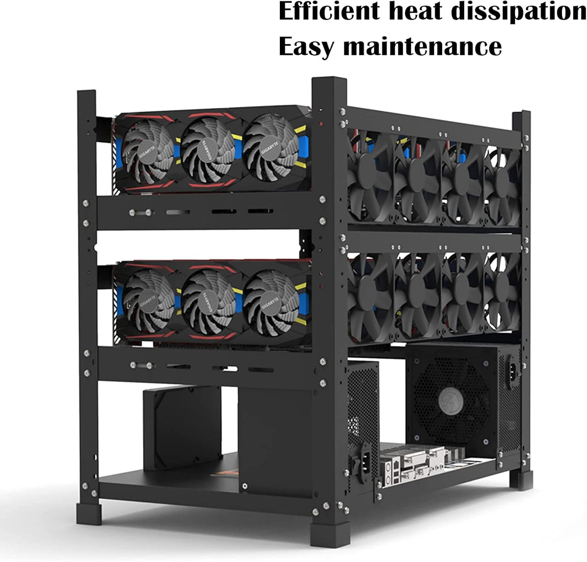 Mining Rig Frame for 12 GPU Open Mining Case Rack R90163