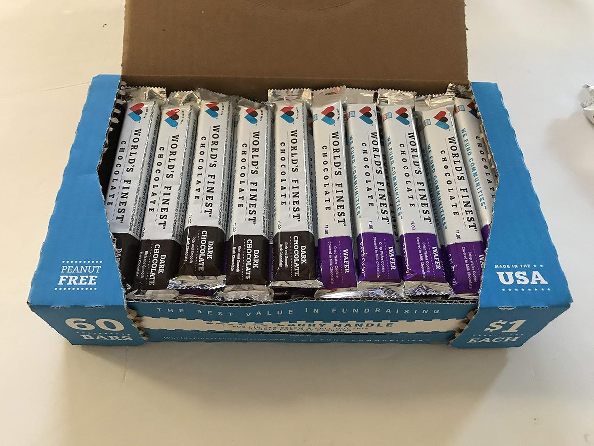 60 Bars Milk Chocolate and Dark Chocolate Wafers Q566144