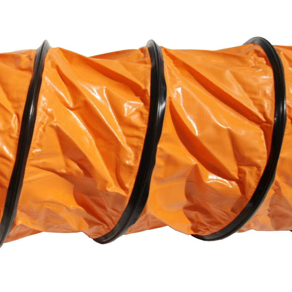 Orange Ventilation Duct Hose 8ID x 25' Length O22492