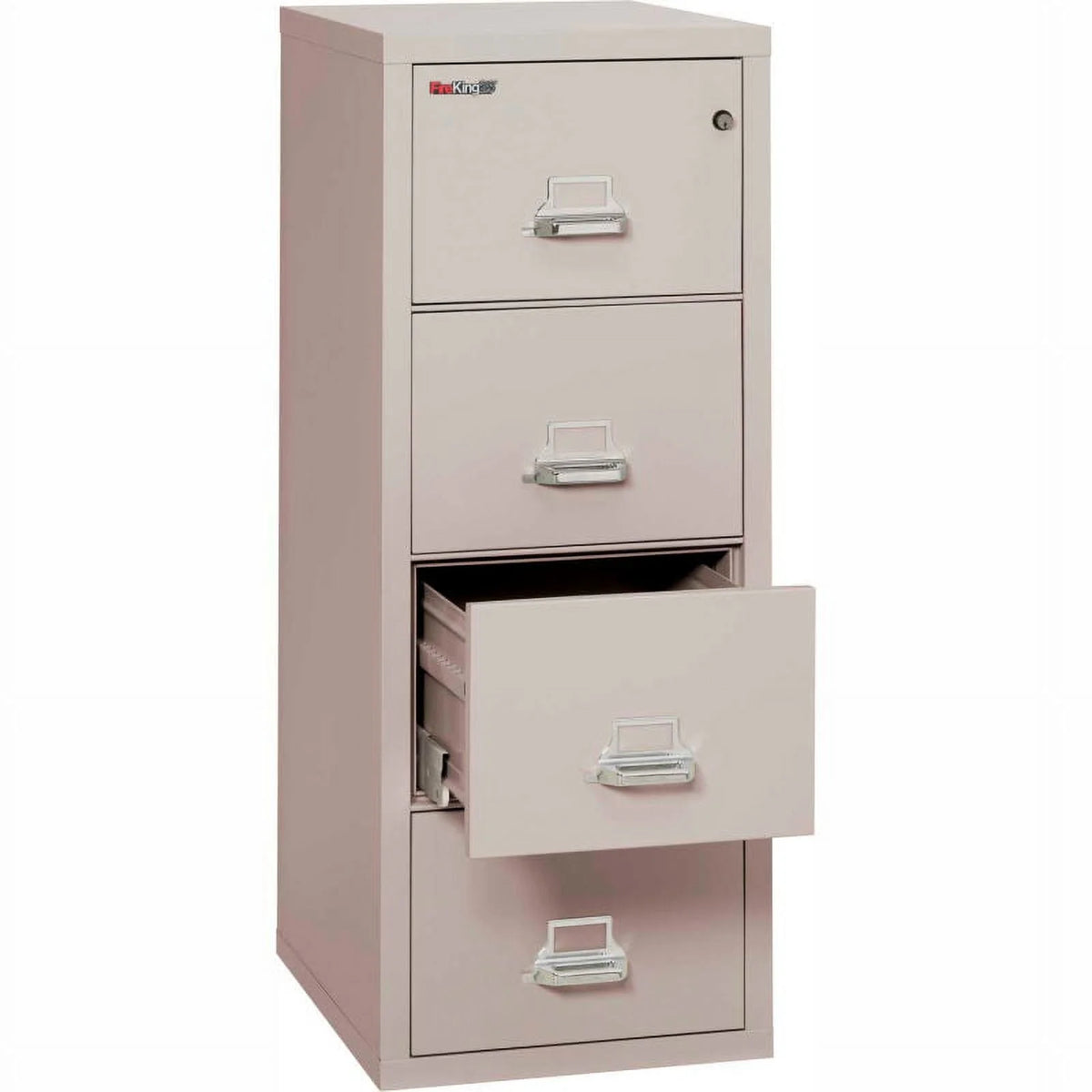 25" Vertical 4-Drawer Letter-Size Fireproof File Cabinet V9692