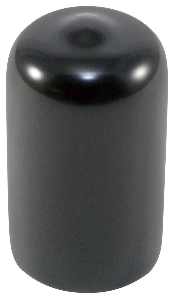 Black Vinyl Plastic Round Cap, Pack of 500 X9399