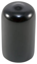 Black Vinyl Plastic Round Cap, Pack of 500 X9399