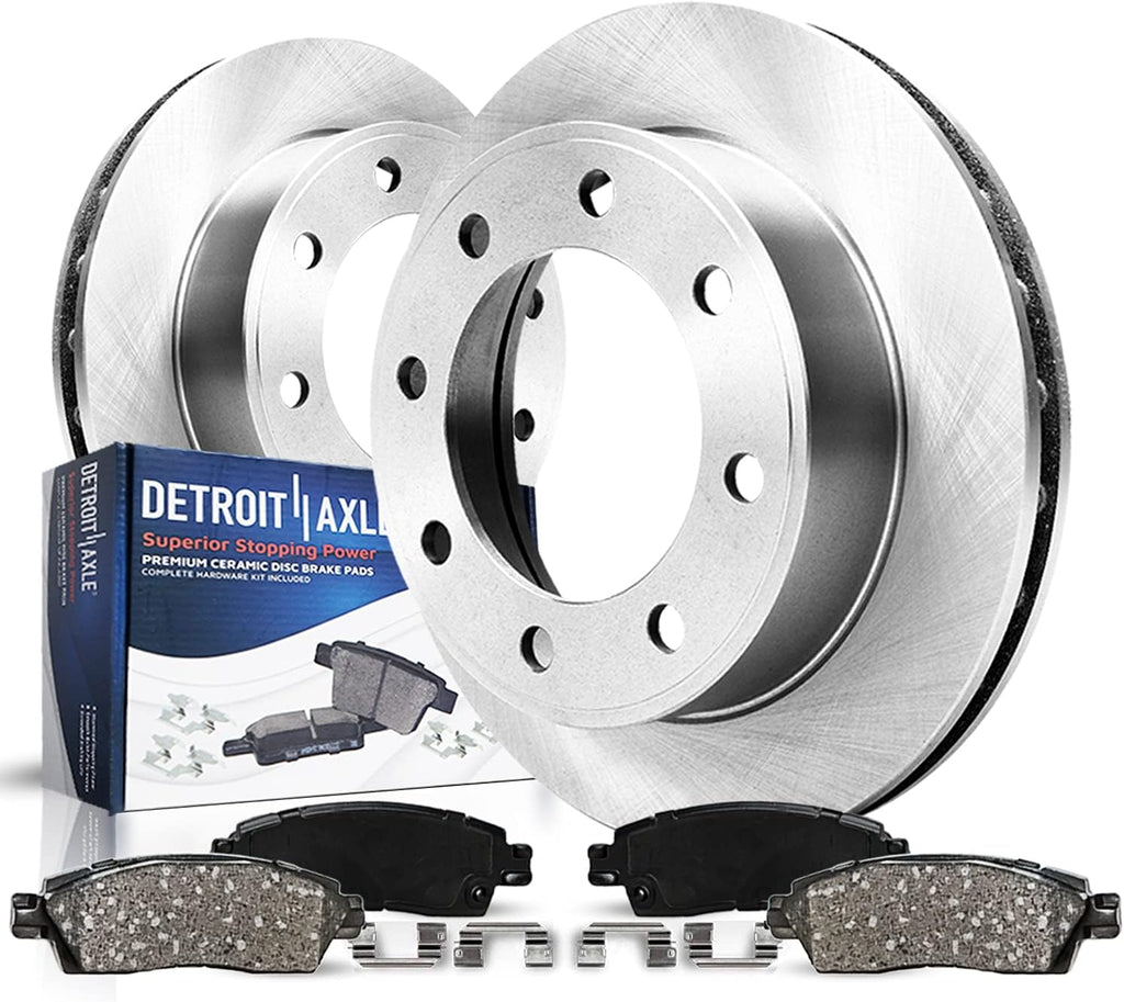 Rear Disc Rotors and Brake Pads 4pc Set H99766
