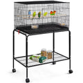Black Flight Cage with Rolling Stand D8236