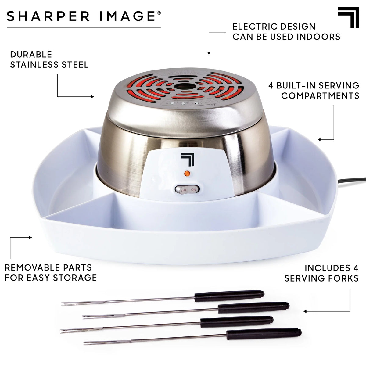 Electric Tabletop S'mores Maker 6 Piece Set W1950
