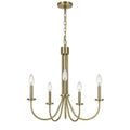 5-Light Metal Chandelier Antique Brass B59671