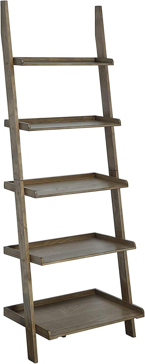 Espresso Bookshelf Ladder W7051
