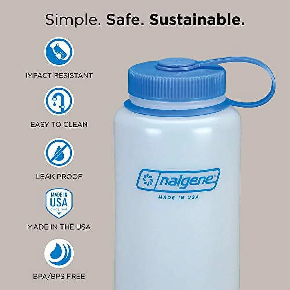 Blue 48oz Wide Mouth Water Bottle O32404
