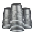 200 Bulk Plastic Cups 12 oz Silver O752860