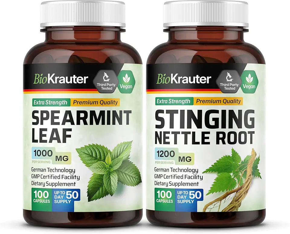 Spearmint 100 Capsules & Stinging Nettle 100 Capsules P577698