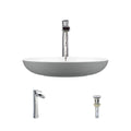 Stone Composite Oval Vessel Sink Q28942