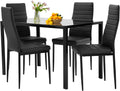 5-Piece Dining Set with 4 Upholstered Chairs C503180