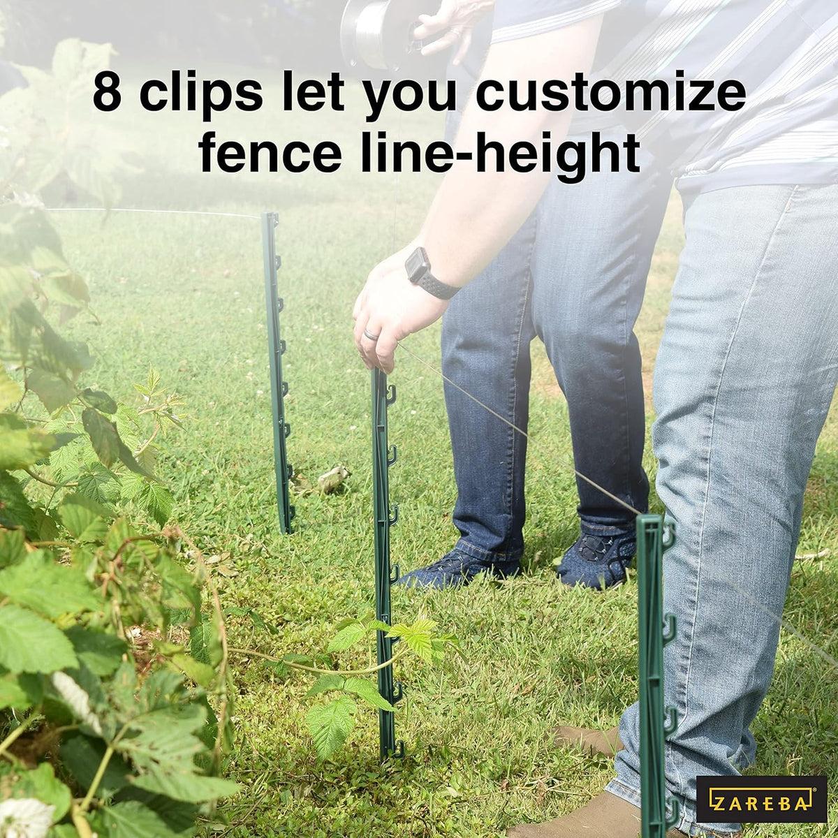 Green Garden Post for Fence (25 Pack), 30" Pack of 2 Y3433