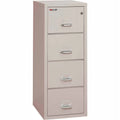 25" Vertical 4-Drawer Letter-Size Fireproof File Cabinet V9692