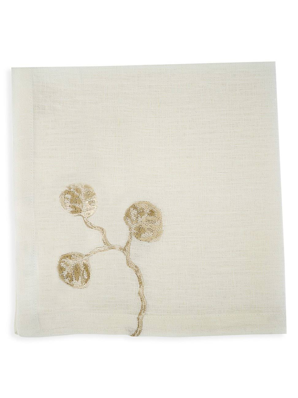 Botanical Leaf Dinner Napkin Set of 4 R351