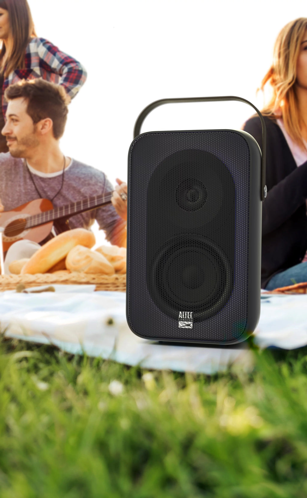 Portable Bluetooth Wireless Party Speaker with LED Lights, Black U100