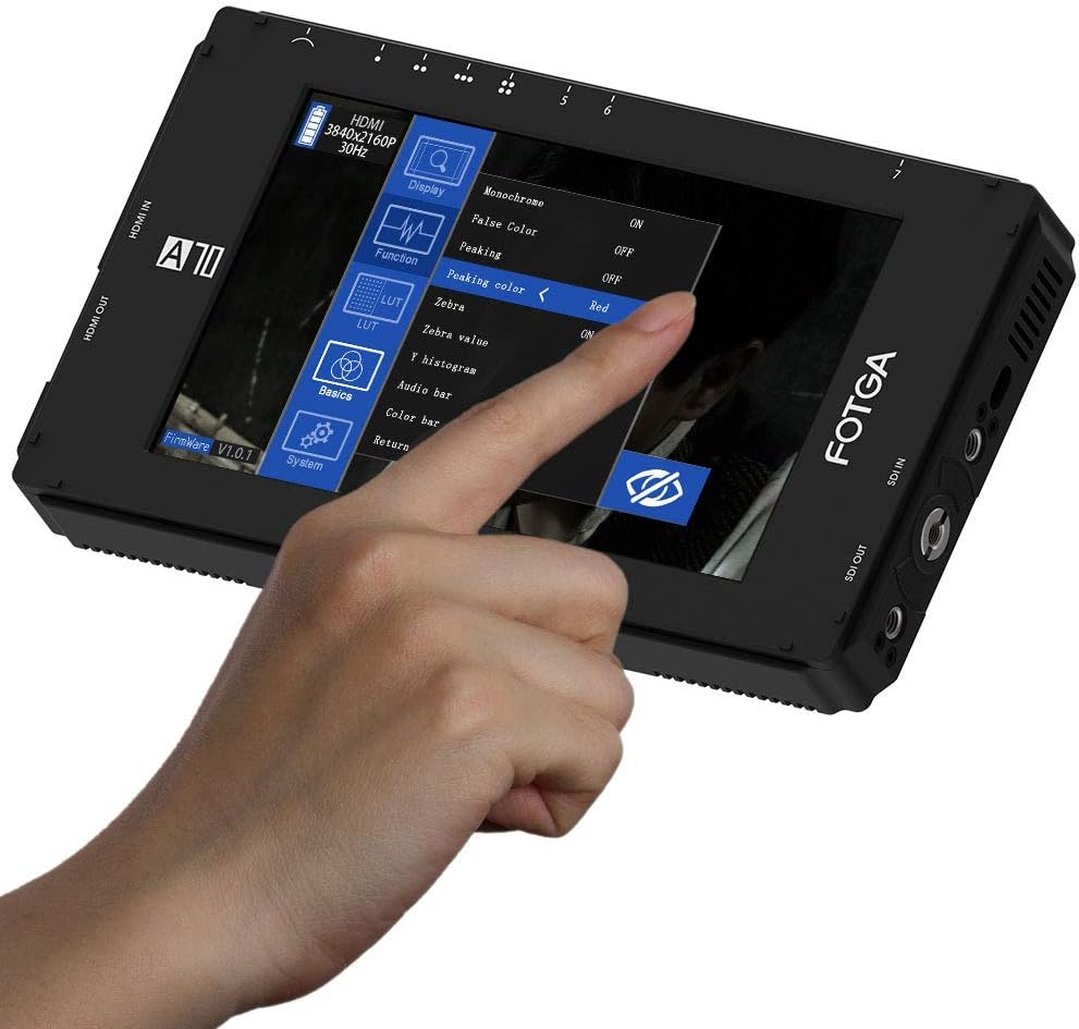 7 Inch FHD IPS Touch Screen Field Monitor with 3G SDI & HDMI 4K Input/Output A98343