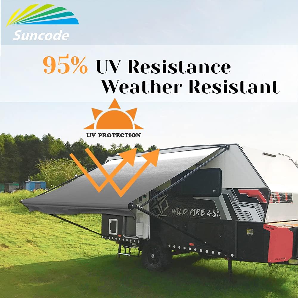 16 Feet Black Vinyl RV Awning Replacement T897565