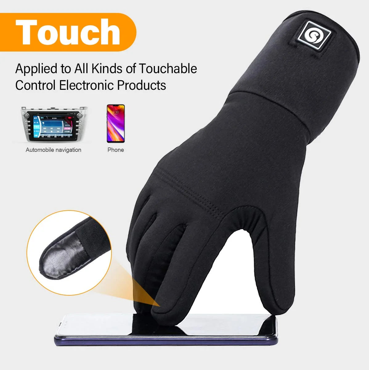 Rechargeable Waterproof Heated Gloves Liners N603