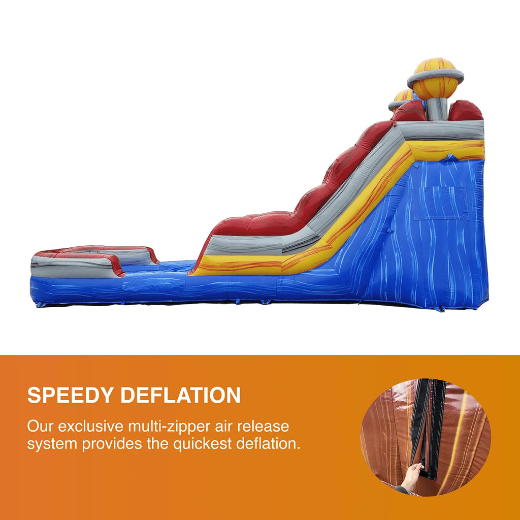 15' Inflatable Water Slide with Splash Pool B1813