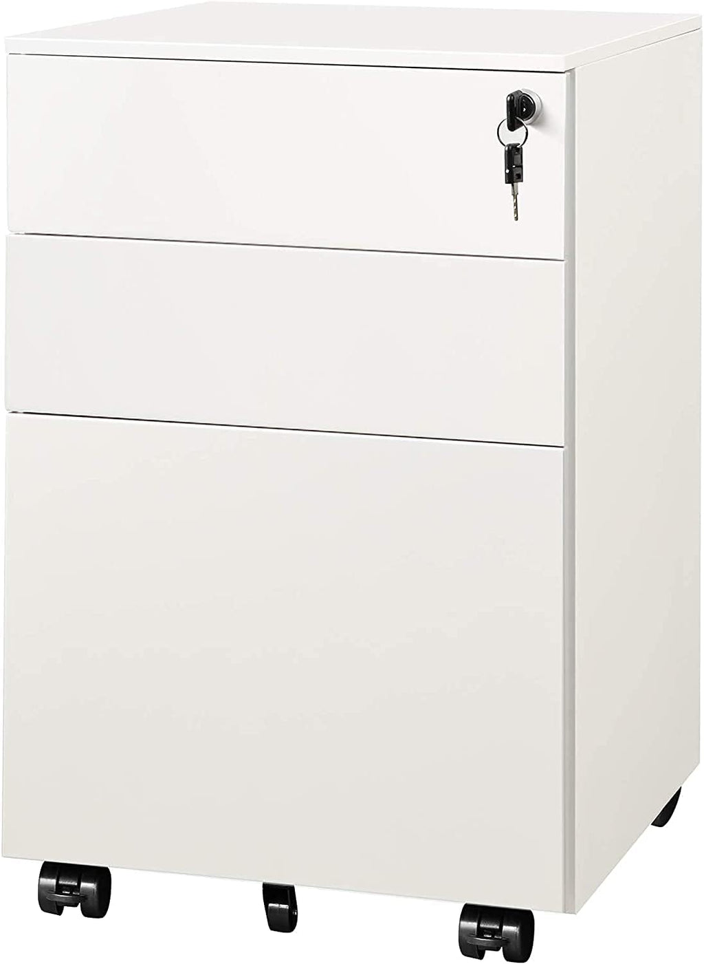 Black 3 Drawer Locking File Cabinet Z443938