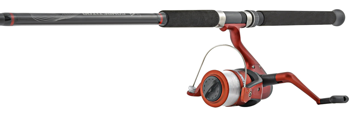 Two Piece Spinning Fishing Rod & Reel Combo, Hunter Smoke, 8’ H351