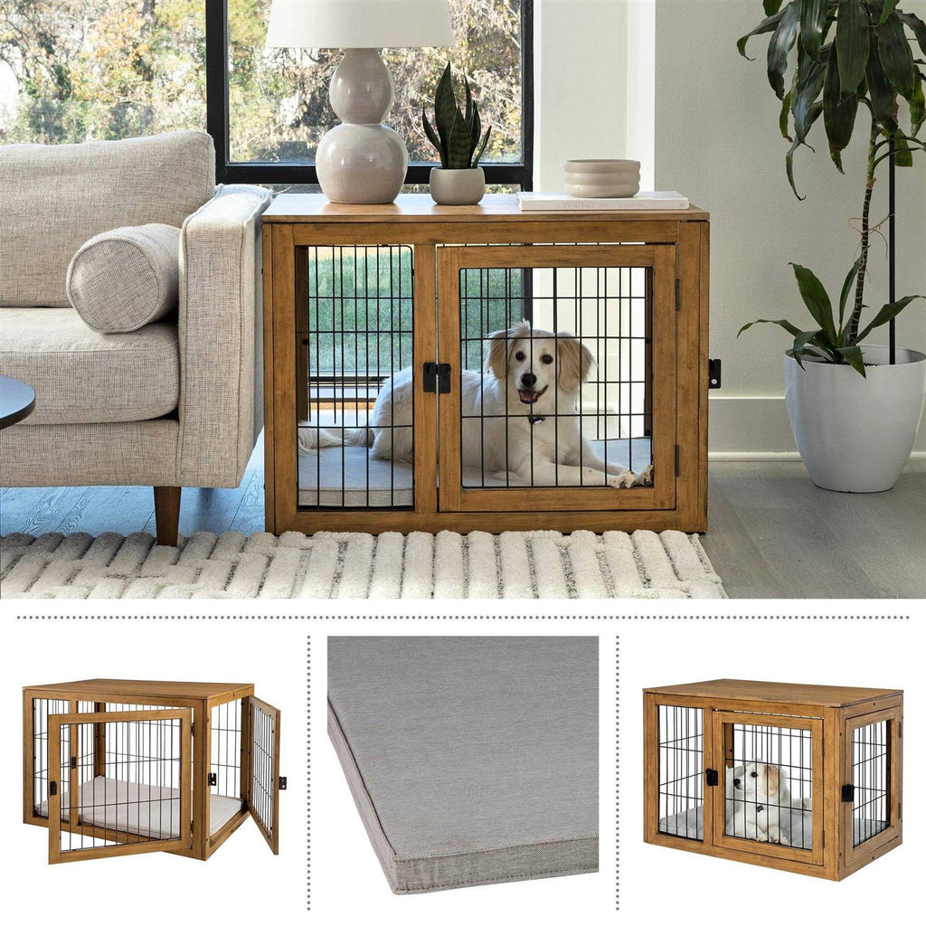 Furniture-Style Dog Crate with Double Doors O17292