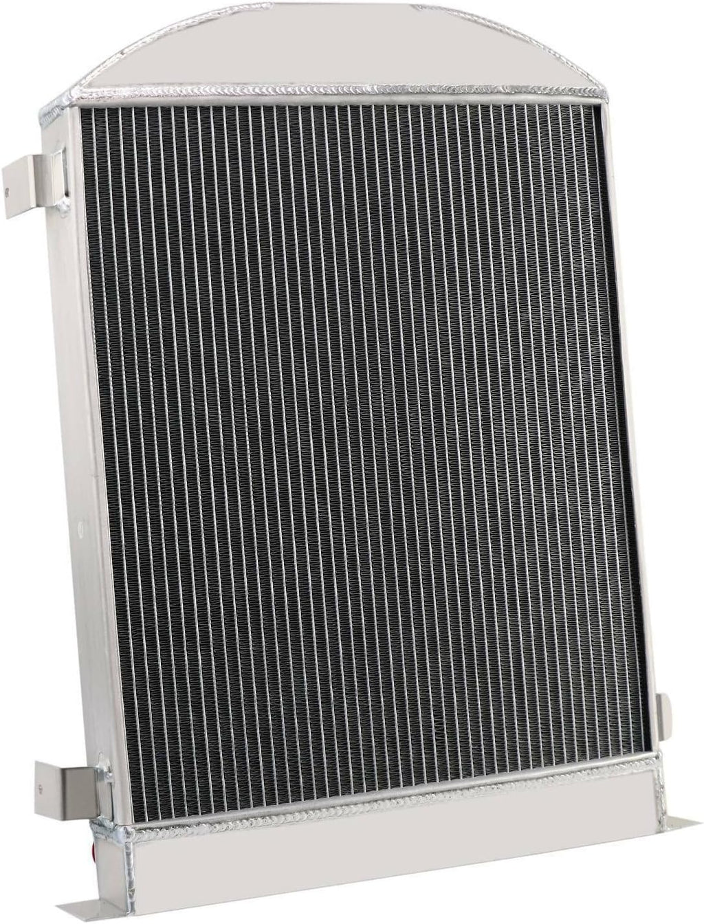 3 Row Aluminum Radiator with Electric Fan Shroud Thermostat Kit Combo E22155