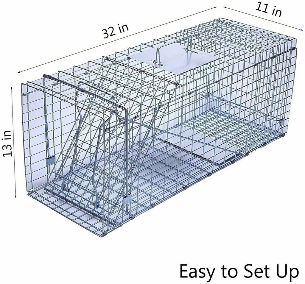 Large Collapsible Humane Live Animal Cage Trap W1812